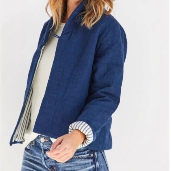 Pietsie Quilted Chore Jacket Japanese Cotton Small - Picture 2 of 8